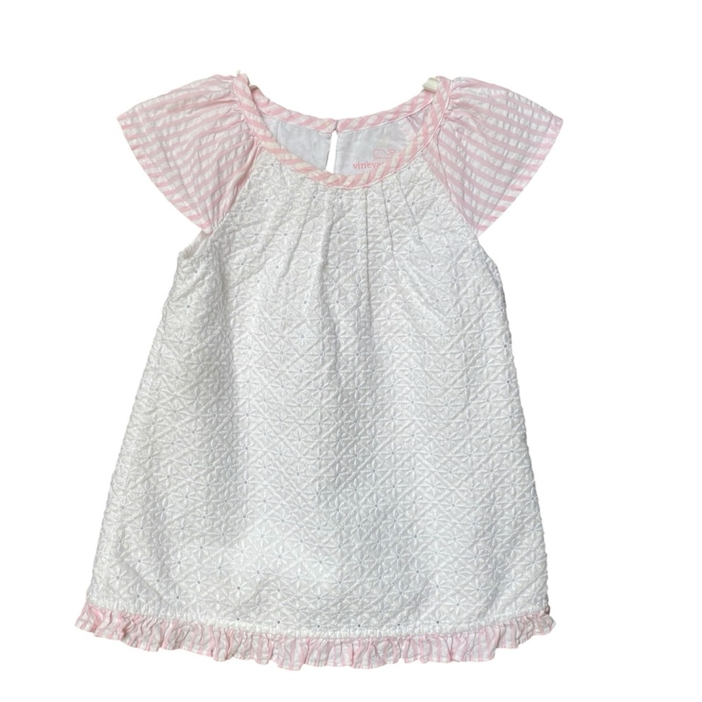 🆕 Eyelet & Seersucker 2-Piece Dress Set - Picture 3 of 4